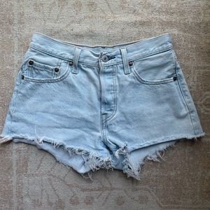Blue Levi 501 Shorts